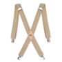 Dickies Men's 1-1/4 Solid Straight Clip Suspender, Beige, One Size