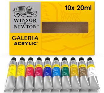 Winsor & Newton Galeria Acrylic Paint, 10 x 20ml (0.7–oz) Tube Paint Set