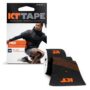 KT Tape, Pro Synthetic Kinesiology Athletic Tape, 20 Count, 10? Precut Strips, Jet Black
