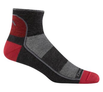 Darn Tough Men’s Merino Wool 1/4 Ultra-Light Athletic Socks, Team DTV, Medium