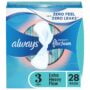 Always Infinity Feminine Pads for Women, Size 3, Extra Heavy Flow, with Wings, Unscented,