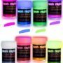 neon nights Glow in The Dark | Luminescent | Phosphorescent | Self-Luminous Paint - Set of