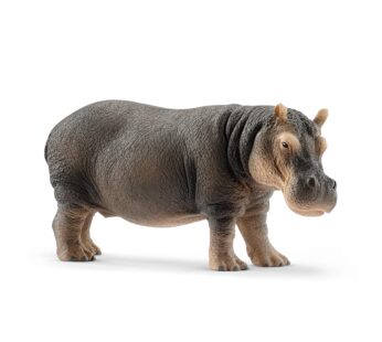 Schleich Wild Life Realistic Detailed Hippopotamus Figurine – Wild Hippo Figurine Toy for