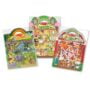 Melissa & Doug Puffy Sticker Activity Books Set - Farm, Safari, and Chipmunk - FSC Certifi
