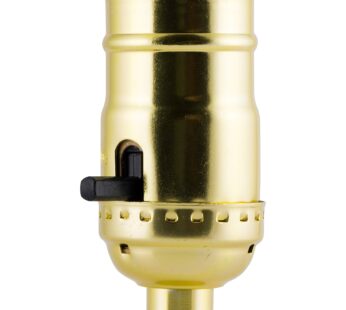 Power Gear Lamp Socket with Push ON/OFF, Medium Base, For Floor and Table Lamps, DIY Proje