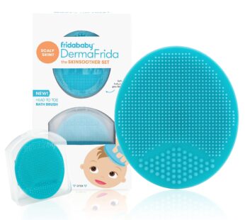 Frida Baby DermaFrida The SkinSoother Baby Bath Brush | Cradle Cap Brush for Babies, Baby