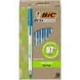 BIC Ecolutions Round Stic Ballpoint Pens, Medium Point (1.0mm), 50-Count Pack, Blue Ink Pe