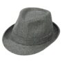 Simplicity Indiana Men's Adult Deluxe Structured Fedora Hat, Charcoal Grey