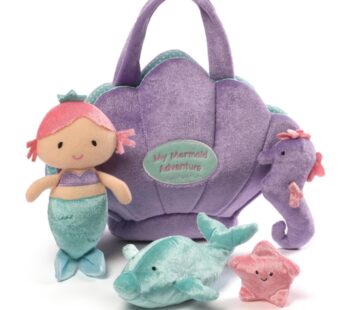 GUND Baby GUND Play Soft Collection, Mermaid Adventure 5-Piece Plush Playset with Rattle,