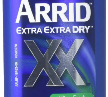 Arrid XX Ultra Fresh, Extra Extra Dry, Solid Antiperspirant Deodorant, 2.6 Oz. (Pack of 3)