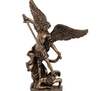 Veronese Design 4 Inch Archangel Saint Michael Slaying Demon Resin Figurine Hand Painted B