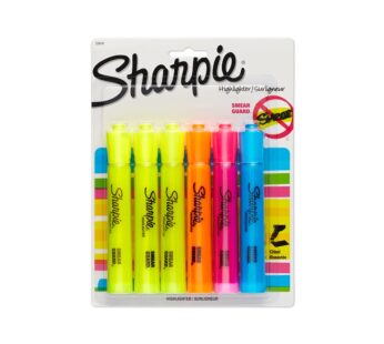 SHARPIE Accent Tank-Style Highlighters, 6 Colored Highlighters (25876PP)