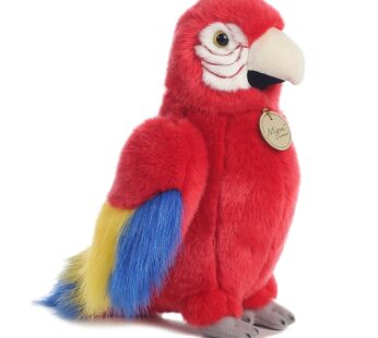 Aurora  Adorable Miyoni  Macaw Parrot Stuffed Animal – Lifelike Detail – Cherished Compani