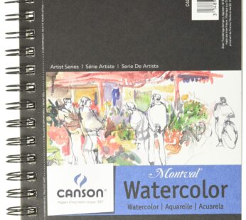 Canson Artist Series Watercolor Paper, Wirebound Pad, 5.5×8.5 inches, 20 Sheets (140lb/300