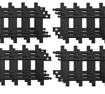 Lionel Ready-to-Play Straight Track Pack, 6-1/4 , 12 pieces, Black