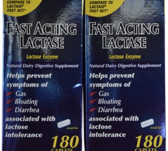 Kirkland Signature Fast Acting Lactase, (2 Pack), 360 Ct Caplets