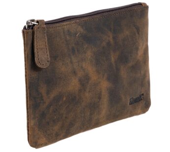 Leather Pencil pouch pen case zippered pencil case Sleeve Elegant and practical for artist