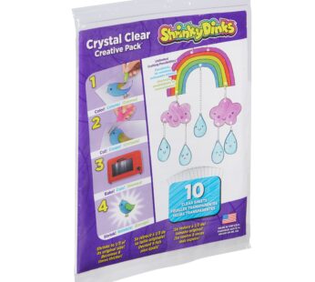 Shrinky Dinks Creative Pack 10 Sheets Crystal Clear Kids Art and Craft Activity