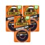Gorilla - Heavy Duty Double Sided Mounting Tape, Weatherproof, 1" x 60", Black, (Pack of 3