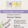 Shower Tablets Relaxing Lavender Aura Cacia 3 Pack Shower Tabs