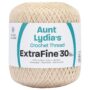 Coats Crochet Aunt Lydia's Crochet, Cotton Extra Fine Size 30, Natural (180-226)