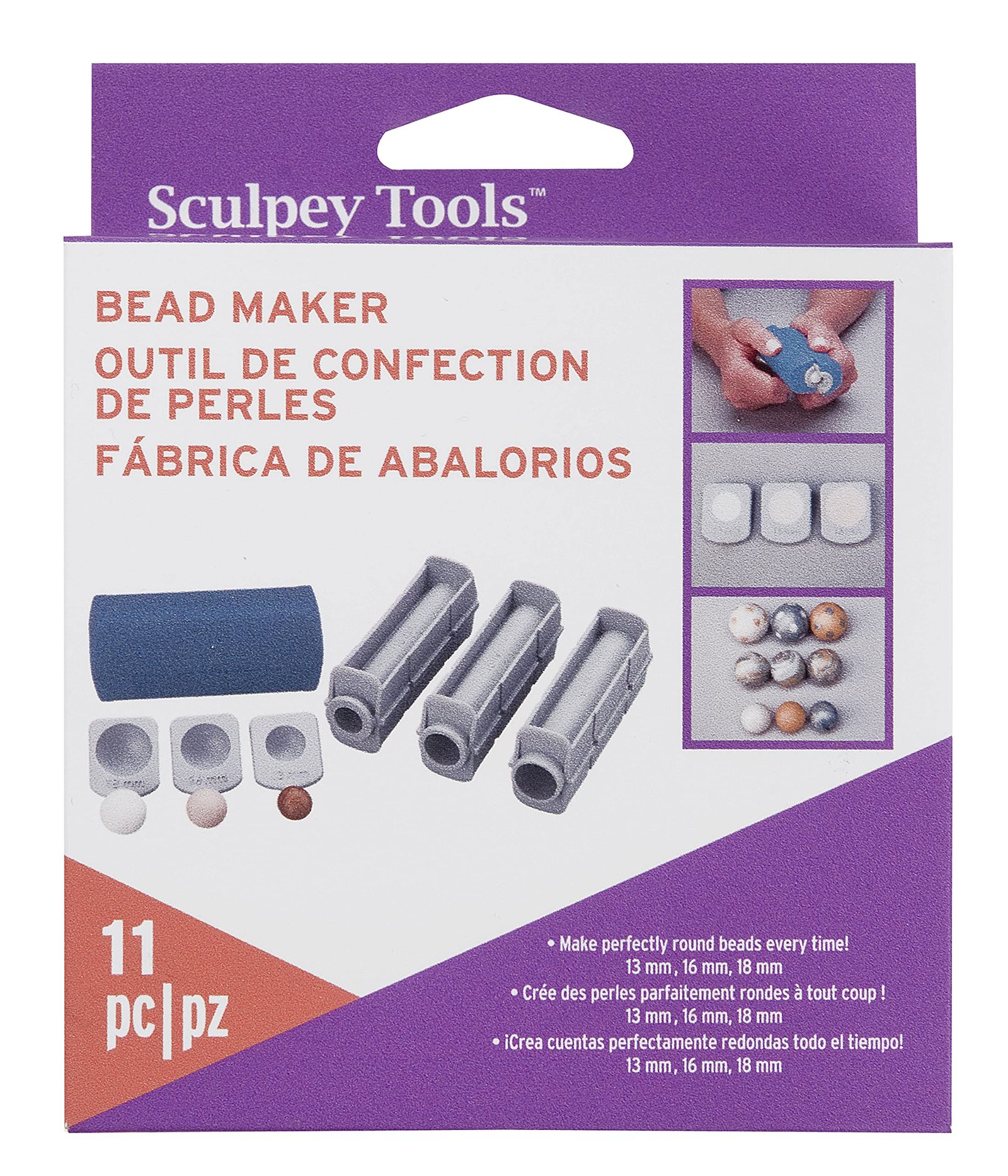 Polyform Sculpey Tools Round Bead Maker, 11 piece set, polymer oven-bake clay jewelry maki - Image 2