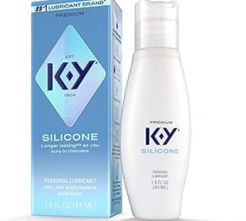 K-Y Silicone Lube True Feel 1.5 fl oz, Deluxe Personal Lubricant for Couples, Men, Women,