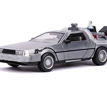 Jada 1:24 Diecast Back to The Future 2 Time Machine with Lights,Silver