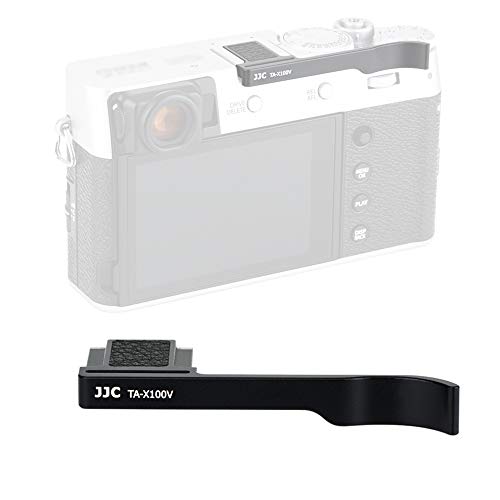 JJC TA-X100V Black Thumbs Up Grip for Fuji X100V Camera, Hot Shoe Thumb Grip Comaptible wi