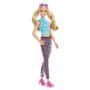 Barbie Fashionistas Doll #158, Long Blonde Pigtails Wearing Teal Sport Top, Patterned Legg