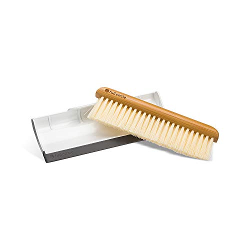 Full Circle Crumb Runner, Counter Sweep and Squeegee, Compact Brush for Sink & Kitchen Cou