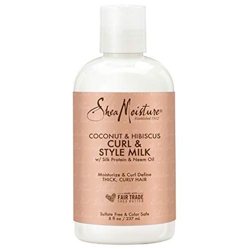 SheaMoisture Fair Trade Sulfate Free Coconut Hibiscus Curl & Style Milk with Silk Protein