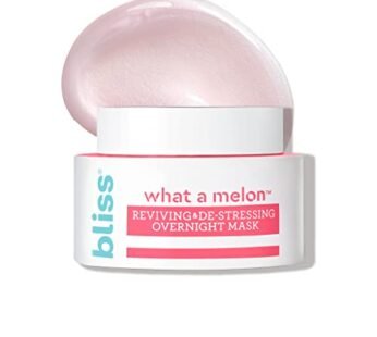 Bliss What a Melon Overnight Facial Mask – 1.7 Oz – Reviving & De-stressing Overnight Mask