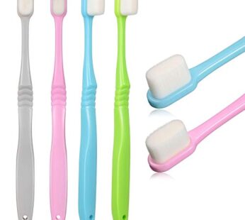 4 Pieces Soft Micro-Nano Manual Toothbrush Extra Soft Bristles Toothbrush with 20,000 Bris