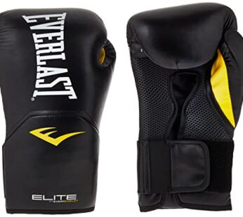 Everlast Elite Pro Style Training Gloves, Black, 16 Oz