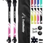 TrailBuddy Trekking Poles - Adjustable Hiking Poles for Snowshoe & Backpacking Gear - Set