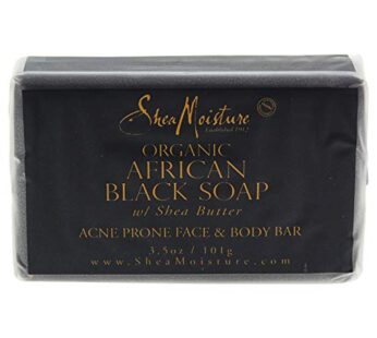 Sheamoisture Face and Body Bar for Oily, Blemish-Prone Skin African Black Soap Paraben Fre