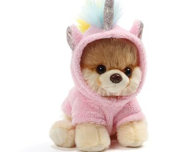 GUND World s Cutest Dog Boo Itty Bitty Boo Unicorn Stuffed Animal Plush, 5″