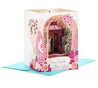 Hallmark Paper Wonder Displayable Pop Up Wedding Card (Have, Hold, Love, Last)