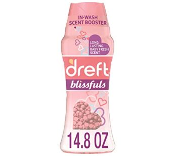Dreft Blissfuls Laundry Scent Booster Beads for Washer, Baby Fresh Scent, 14.8 Oz