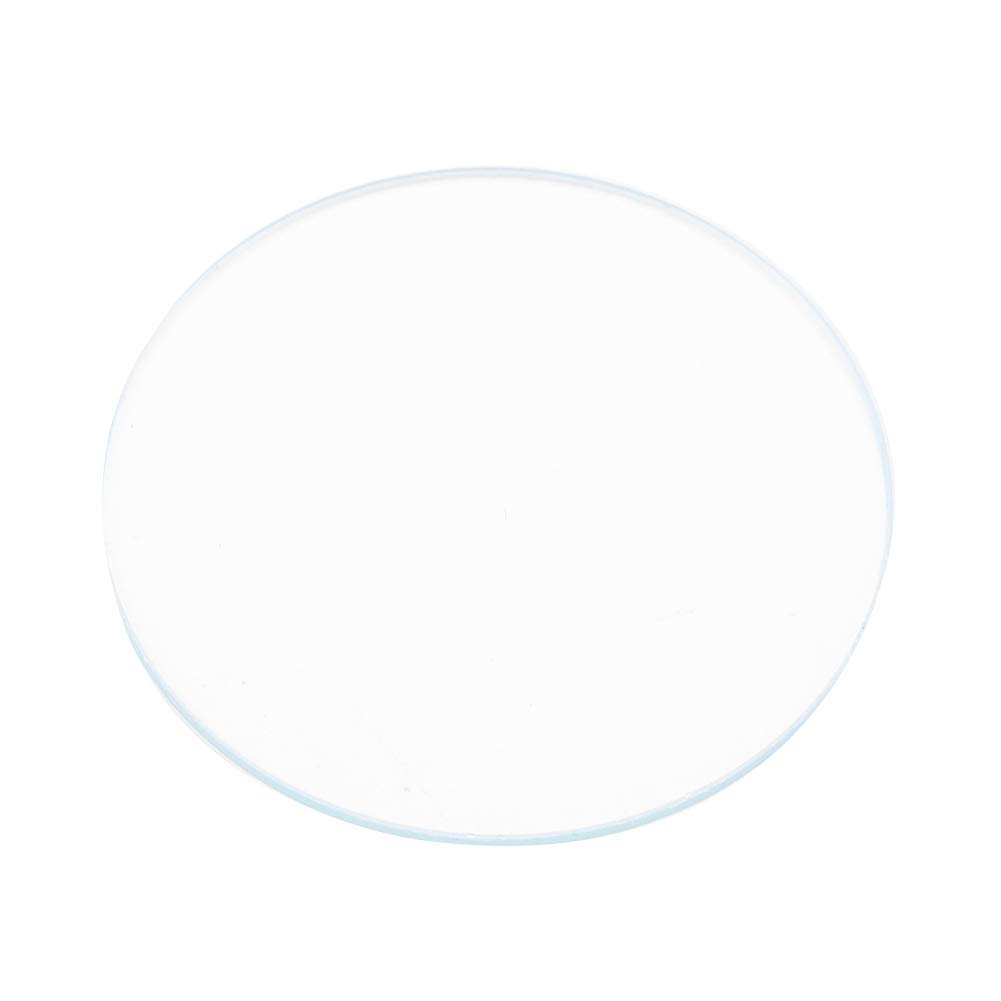 Salmue 5pcs 37MM Round Flat Watch Crystal Lens Glass Replacement Parts for Watchmaker Repa