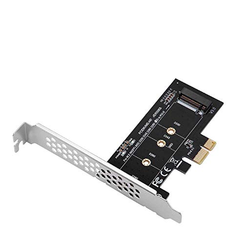MZHOU NVME M.2 SSD M-Key to PCI-e 3.0 x1 Host Controller Expansion Card,Supports M2 NGFF P
