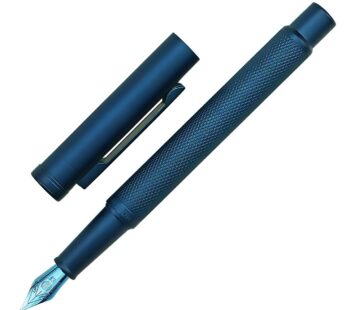Hongdian Dark Blue Forest Fountain Pen Extra Fine Nib 0.38mm Beautiful Tree Texture Excell