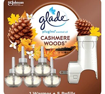 Glade PlugIns Refills Air Freshener Starter Kit, Scented and Essential Oils for Home and B
