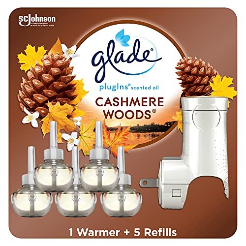 Glade PlugIns Refills Air Freshener Starter Kit, Scented and Essential Oils for Home and B