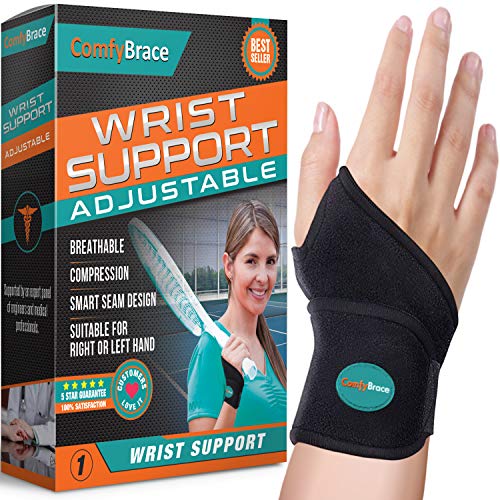 ComfyBrace-Premium Lined Wrist support. /Wrist wrap/Carpal Tunnel Wrist Brace/Arthritis Ha