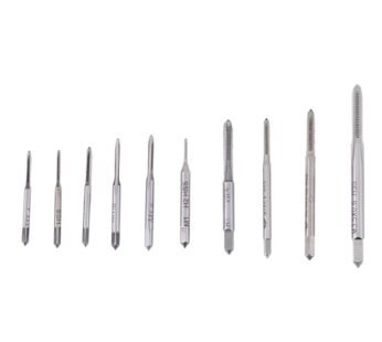 Mini Hand Tap, M1 to M3.5 Machine Hand Screw Thread Taps Set Thread Metric Plug Tap Drill