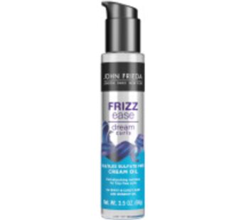 John Frieda Anti Frizz, Frizz Ease Dream Curls Cream Oil, Hydrating Hair Oil for Curly, Fr