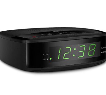 PHILIPS Radio Alarm Clocks for Bedrooms, LED Display, Easy Snooze, Sleep Timer, Alarm Cloc