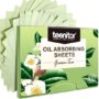 Teenitor Oil Blotting Sheets for Face, 100 Sheets Green Tea Oil Absorbing Tissues Paper, L
